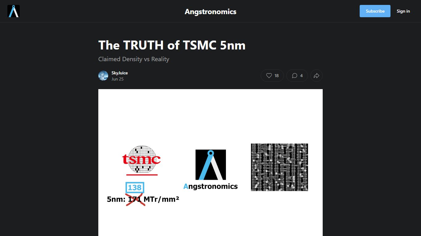 The TRUTH of TSMC 5nm - by SkyJuice - Angstronomics